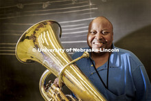 Kabin Thomas is a non-traditional doctoral student in music, specifically tuba performance. He’s a