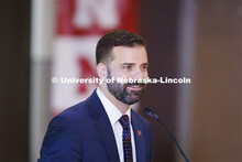 Josh Davis, Associate Vice Chancellor for Global Affairs and Senior International Officer, presents 