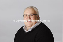 Studio portrait of Timothy Ganser, Managing Marketing Director of the Johnny Carson School of Theatr