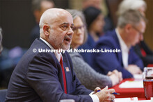 Charles Stoltenow, Dean of the Cooperative Extension Division, talks with the group. Chancellor’s 