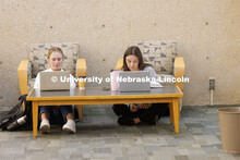 Students studying in the law college. Nebraska Law Photo shoot. March 21, 2022. 