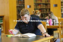Students studying in the law library. Nebraska Law Photo shoot. March 21, 2022. 