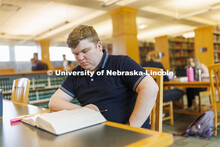 Students studying in the law library. Nebraska Law Photo shoot. March 21, 2022. 