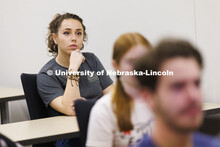 Kiewit Scholar listens to a career panel in the Kiewit Scholars Program. March 21, 2022. 