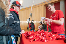 Students check in at the Van Brunt Visitor’s Center and pick up free swag. Admitted Student Day is