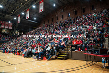 Admitted students listen to Chancellor Ronnie Green and other campus stakeholders at the Welcome Pep