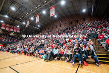 Admitted students listen to Chancellor Ronnie Green and other campus stakeholders at the Welcome Pep