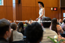Hosted at the Wick Alumni Center, the highlight of Global Glam included more than 80 students modeli