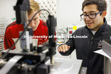 Students in Eric Markvicka’s Elastomer fabrication, liquid metal, laser micromachining, electronic