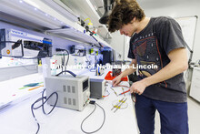 Students in Eric Markvicka’s Elastomer fabrication, liquid metal, laser micromachining, electronic