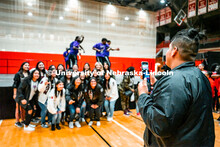 Multicultural Greeks and NPHC Greeks in a competition against each other with a mixture of dancing/s
