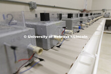 Chungwook Sim’s Macrocell Corrosion Testing Setup. An electrical current is measured through a blo