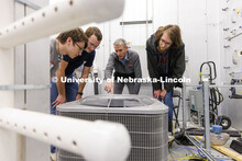 Photos from David Yuill HVAC labs in PKI. College of Engineering photo shoot at Peter Kiewit Institu