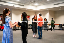 Students explore the Latin and Desi culture by learning salsa and Bollywood dance workshop in the Ga
