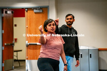 Students explore the Latin and Desi culture by learning salsa and Bollywood dance workshop in the Ga