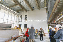 College of Education and Human Sciences Dean Sherri Jones describes the open space called the “liv