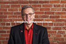 Studio portrait of Chancellor Ronnie Green. April 11, 2022. 