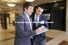 Ryan Sullivan, Associate Professor of Law, works with his students and clients in the Lancaster Coun