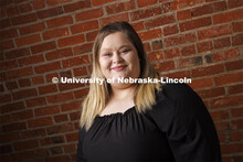 Studio portrait of Kylie Turner, Project Coordinator for Office of University Communication and Mark