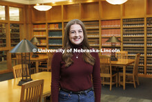 Individual students pictured in the Schmid Law Library. College of Law photo shoot. April 20, 2022. 