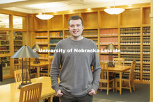 Individual students pictured in the Schmid Law Library. College of Law photo shoot. April 20, 2022. 