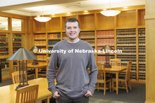 Individual students pictured in the Schmid Law Library. College of Law photo shoot. April 20, 2022. 