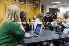 Law students socializing. College of Law photo shoot. April 20, 2022. 