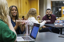 Law students socializing. College of Law photo shoot. April 20, 2022. 