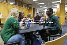 Law students socializing. College of Law photo shoot. April 20, 2022. 