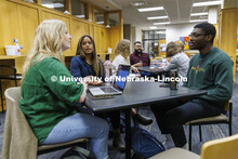 Law students socializing. College of Law photo shoot. April 20, 2022. 