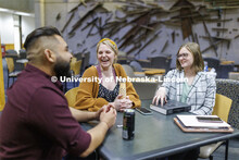 Law students socializing. College of Law photo shoot. April 20, 2022. 