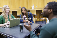 Law students socializing. College of Law photo shoot. April 20, 2022. 