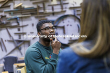 Law students socializing. College of Law photo shoot. April 20, 2022. 