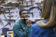 Law students socializing. College of Law photo shoot. April 20, 2022. 