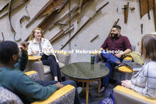 Law students socializing. College of Law photo shoot. April 20, 2022. 