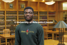 Individual students pictured in the Schmid Law Library. College of Law photo shoot. April 20, 2022. 
