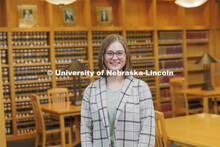 Individual students pictured in the Schmid Law Library. College of Law photo shoot. April 20, 2022. 