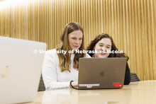 Students studying together. College of Law photo shoot. April 20, 2022. 