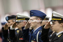 ROTC Joint Service Chancellor’s Review in Cook Pavilion. April 21, 2022. 