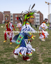 Young dancers compete for prizes during the 2022 UNITE powwow. 2022 UNITE powwow to honor graduates 