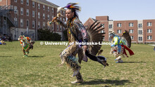 Maurice Phillips dances during the 2022 UNITE powwow. 2022 UNITE powwow to honor graduates (K throug