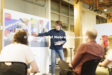 Presentations and studio work during the final week of class for architecture students. April 28, 20
