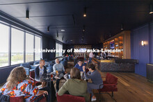 Drinks are served in the Scarlet’s lounges. Ribbon cutting for the new Scarlet Hotel in Nebraska I