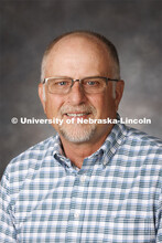 Studio portrait of Chuck Burr, Water and Integrated Cropping Systems (WICS) Educator, Nebraska Exten