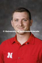 Studio portrait of Calvin DeVries, 4-H Extension Assistant. Portraits of Extension, IANR and CASNR e