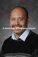 Studio portrait of Hernan Garcia-Ruiz, Associate Professor, Plant Pathology. Portraits of Extension,