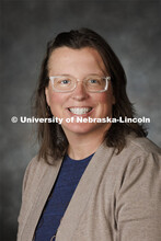 Studio portrait of Michelle Garwood, Extension Educator. Portraits of Extension, IANR and CASNR educ