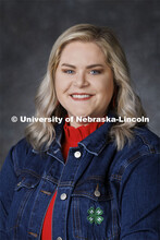 Studio portrait of Liz Hamm, Statewide 4-H Coordinator, Extension Educator. Portraits of Extension, 