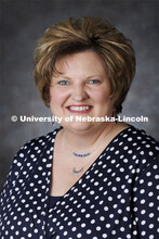 Studio portrait of Kayla Hinrichs, Extension Educator. Portraits of Extension, IANR and CASNR educat