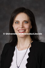 Studio portrait of Erin Kampbell, Extension Educator. Portraits of Extension, IANR and CASNR educato